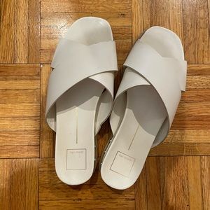 Dolce Vita white studded sandals